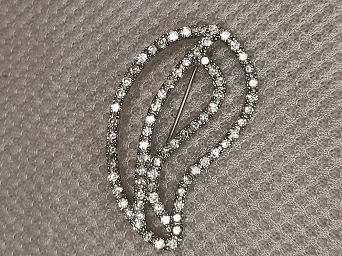 BLJ sterling silver brooch