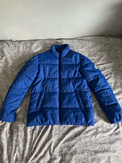 Jack & Jones Originals Blue Puffer Jacket