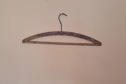 Vintage wooden clothes hanger antique collectible