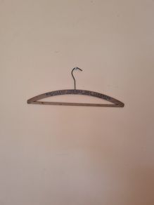 Vintage wooden clothes hanger antique collectible