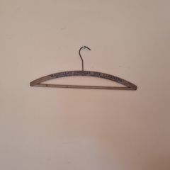 Vintage wooden clothes hanger antique collectible