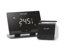 Garza - Wireless Wifi Smart Thermostat for Boiler and Heater, Programmable, Touchscreen, WiFi 2.4GHz, Remote Control via App and Alexa/Google Voice, Colour Black