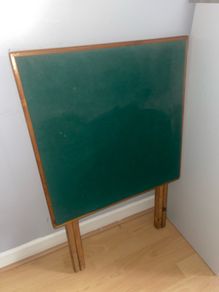 Folding card table