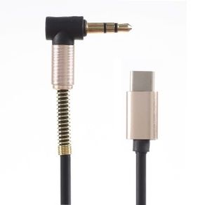 Type-C Male to Angled 3.5mm Plug Audio Cable