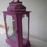 large metal pink lantern candle holder Image 3