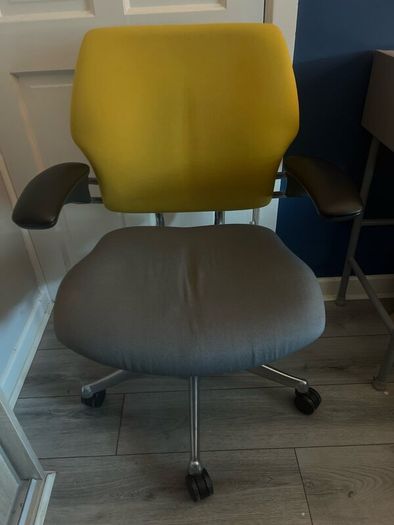 Ergonomic Humanscale Office Chair - Black & Yellow