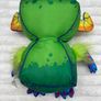 Little Tikes green monster plush approx. 27 cm. Dirty Used Please see photos Image 8