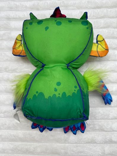 Little Tikes green monster plush approx. 27 cm. Dirty Used Please see photos
