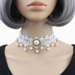 New Victorian lace beaded choker /necklace