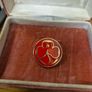 Girl Guide Rangers Promise Badges. Red Enamel Image 2