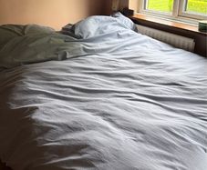 double bed with mattress