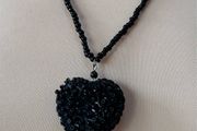 Vintage Beads with Heart Pendant