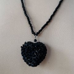 Vintage Beads with Heart Pendant