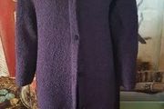 Mind Sense Spirit Vintage Coatigan with Faux Fur Collar, Size M