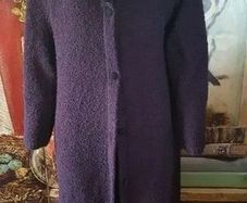 Mind Sense Spirit Vintage Coatigan with Faux Fur Collar, Size M