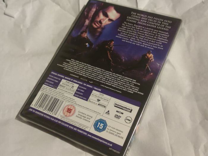 Brand New Highlander The Source Dvd