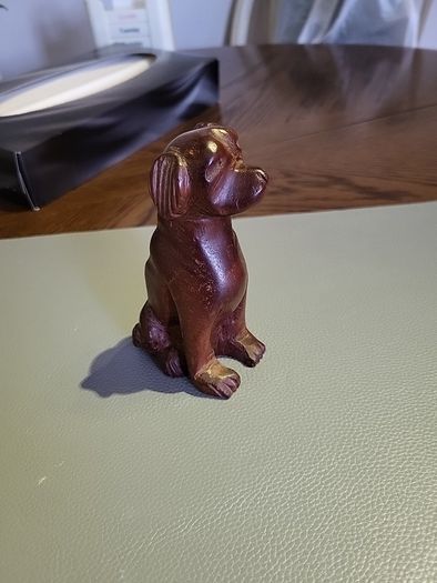 Dog carving