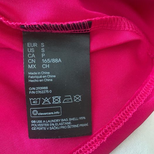 Pink satin mini dress. Size S