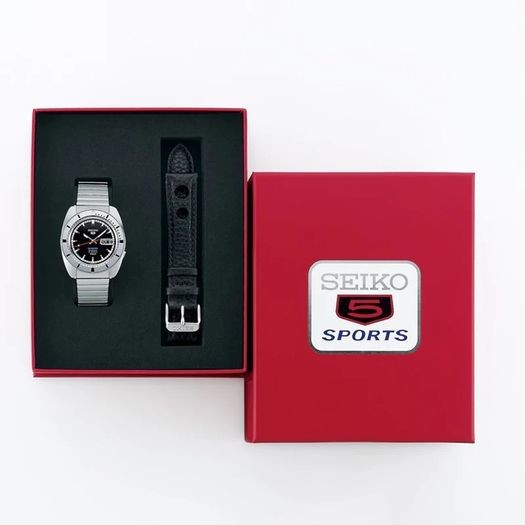 Seiko 5 Sports 'Pepper Black' 1968 Recreation Watch SRPL03K1