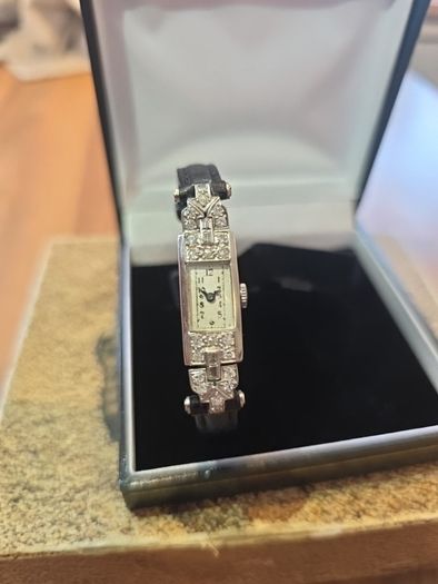 Platinum Art Deco Cocktail Watch