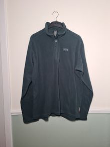Mens Helly Hansen Polartec Fleece Top Quarter Zip Green Size Xxl Double Extra Large