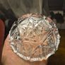 Vintage Heavy Crystal Glass Ashtray Image 3