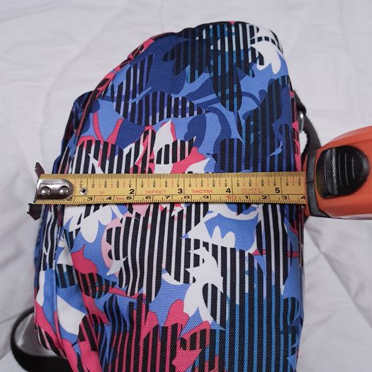 Kipling Blue Pink Floral Print Compact City Backpack Matching Wallet Set