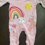Baby girl onesie and vest bundle 9-12 months. Image 8