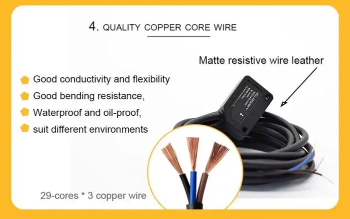 Laser Beam Laser Beam Photoelectric Switch Infrared Sensor PNP 30meter Far Distance Transmission Small  Photo Switches