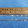 Vintage 60's Long Hand Knotted Faux Cream Pearl? Necklace Sterling Silver 925 Clasp Image 8