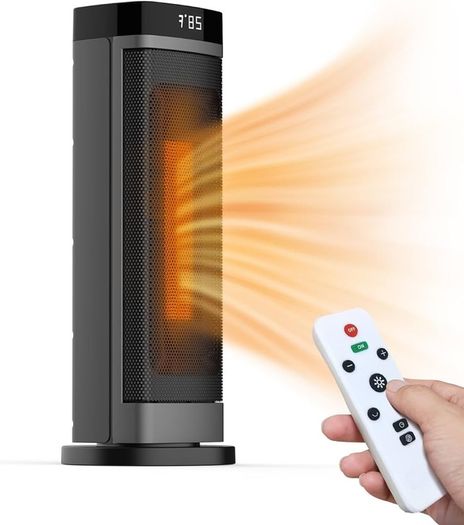 FREE 3 DAY SHIPPING 2000W Electric Heater Energy Efficient, Electric Fan Heater with 3 Modes, Low Energy ECO Mode, Ambient Temperature Display