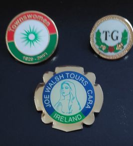 3 Vintage Irish lapel pins