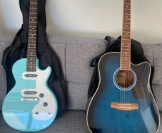 Two guitars in great shape. Electric & acoustic/el