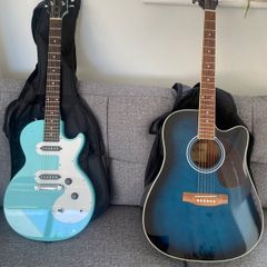 Two guitars in great shape. Electric & acoustic/el