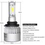 Cool White COB H1/H4/H7/H11/9006 LED Car Headlight Lamp 72W 8000LM Image 5