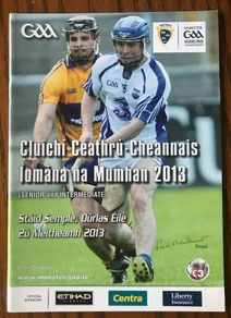 2013 Clare v Waterford - GAA Munster Hurling Quarter Final Programme