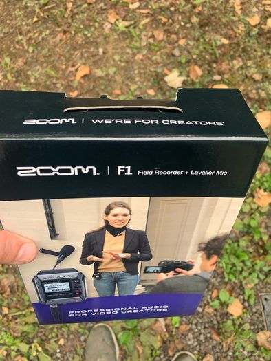Zoom F1 Field Recorder & Clip-on Microphone (BRAND NEW)