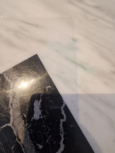 marble table and 6 chairs
