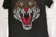 Classy Black T-shirt with Gems size 16