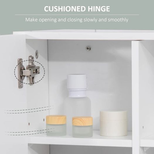 Bathroom Mirror Cabinet, Wall Mounted Storage Cupboard Organizer with Double Doors and Adjustable (FREE SHIPPING)