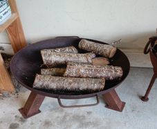 firepit inc wood 50cm diameter