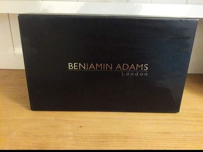 Benjamin Adams Silver leather shoes.