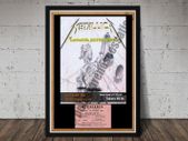 Metallica Vintage Concert Poster Top Hat Dunlaoghaire Dublin 1988 + Ticket Reproduction Print