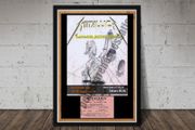 Metallica Vintage Concert Poster Top Hat Dunlaoghaire Dublin 1988 + Ticket Reproduction Print