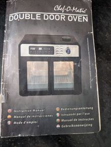 Electric countertop double oven