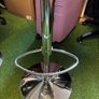 Luxury Italian Barstool in Aqua Blue - Stool 1 of 3 - Swivel and Adjustable Image 4