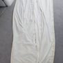 Pair of Large Lined Cream Curtains-pencil pleat Image 7