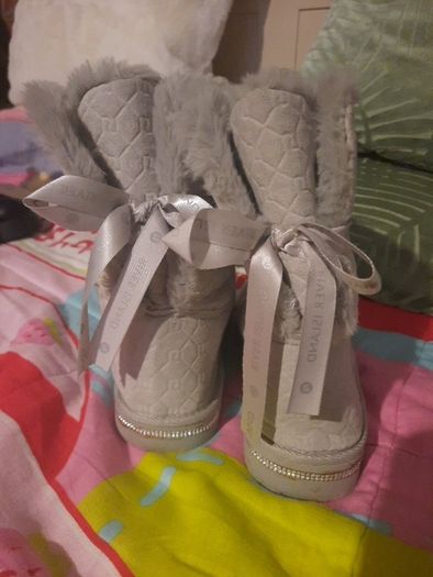 Grey river island boots