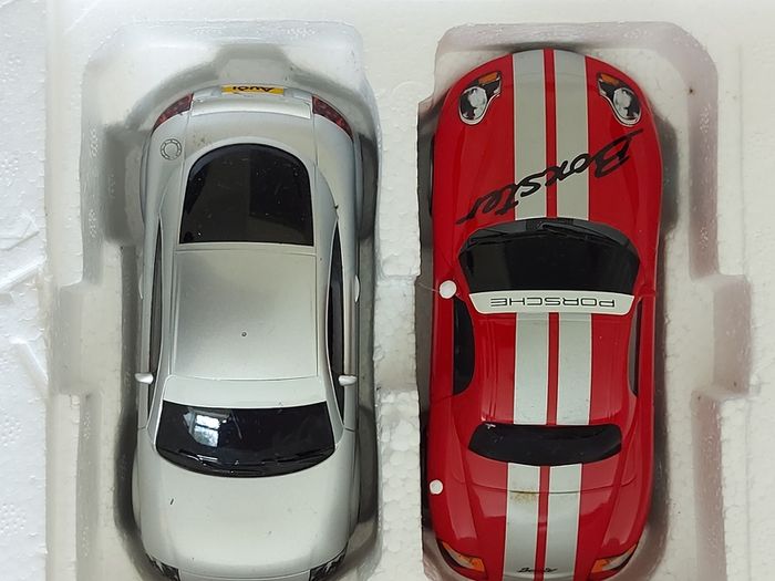 Scalextric Road Rivals X1, Porsch & Audi Cars and Track in as new condition, see pictures