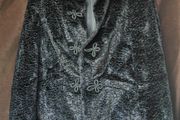 Black Faux Fur Jacket by Nienhaus